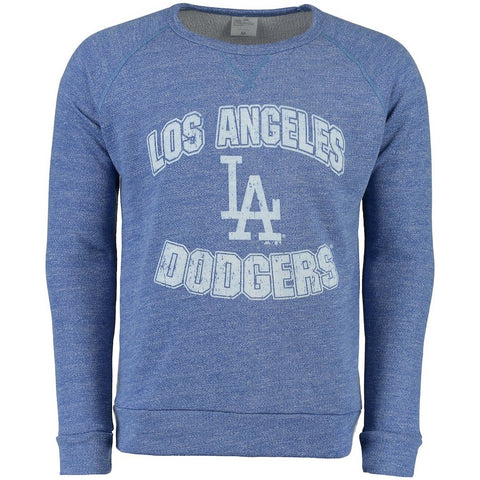 Los Angeles Dodgers Majestic Threads Team Favorite French Terry Raglan Sleeve Sweatshirt - Royal