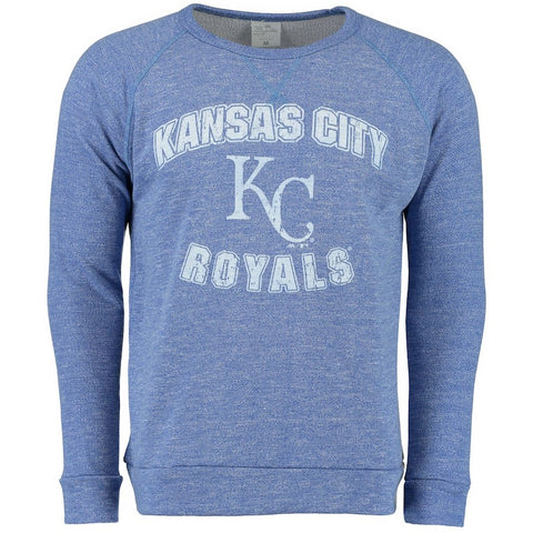 Kansas City Royals Majestic Threads Team Favorite French Terry Raglan Sleeve Sweatshirt - Royal