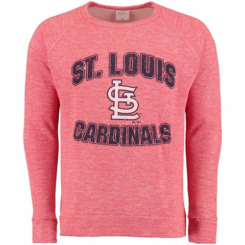 St. Louis Cardinals Majestic Threads Team Favorite French Terry Raglan Sleeve Sweatshirt - Red