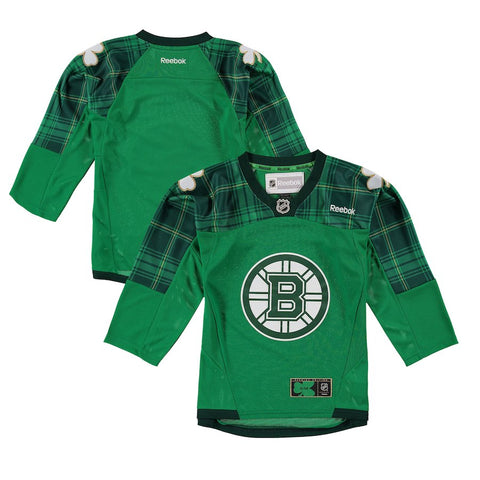 Boston Bruins Reebok Youth St. Paddy's Day Team Jersey - Green