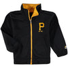 Pittsburgh Pirates Majestic Toddler Home Plate Track Jacket and Pants Set - Black