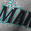Seattle Mariners Majestic Youth Wordmark Pullover Hoodie - Heather Gray