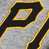 Pittsburgh Pirates Majestic Youth Wordmark Pullover Hoodie - Heather Gray