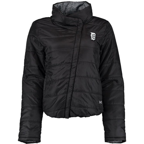 Detroit Tigers Under Armour Women's Performance Puffer Jacket - Black