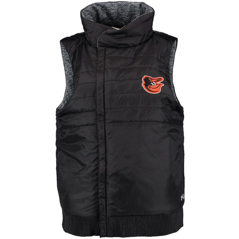 Baltimore Orioles Under Armour Women's Performance Puffer Vest - Black