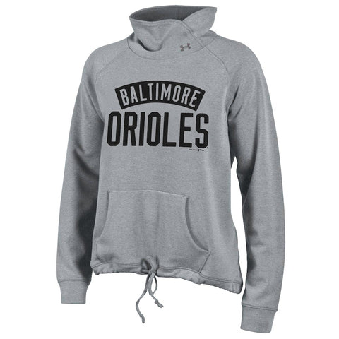 Baltimore Orioles Under Armour Women's Fleece Pullover Sweatshirt - Gray