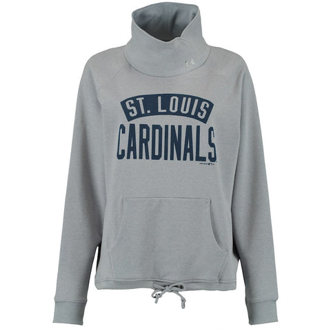St. Louis Cardinals Under Armour Women's Fleece Pullover Sweatshirt - Gray