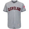 Cleveland Indians Majestic Road Flex Base Authentic Collection Team Jersey - Gray