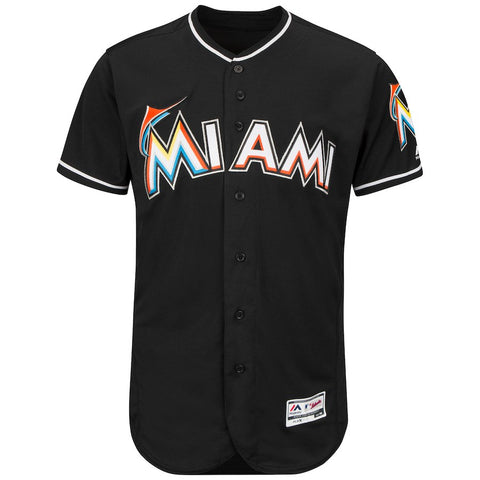 Miami Marlins Majestic Alternate Flex Base Authentic Collection Team Jersey