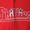 Philadelphia Phillies Majestic Youth Team Wordmark Full-Zip Hoodie - Red