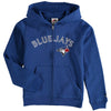 Toronto Blue Jays Majestic Youth Team Wordmark Full-Zip Hoodie - Royal