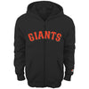 San Francisco Giants Majestic Youth Team Wordmark Full-Zip Hoodie - Black