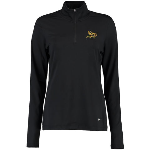 Oakland Athletics Golf Women's Cover Up Half-Zip Performance Jacket - Black