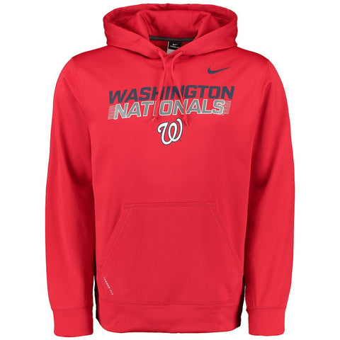 Washington Nationals Metal Logo KO Performance Hoodie - Red