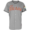 Miami Marlins Majestic Fashion Authentic USMC Team Jersey - Gray