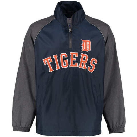 Detroit Tigers G-III Sports by Carl Banks Force Out Quarter-Zip Jacket - Navy