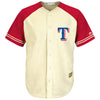 Texas Rangers Majestic Cool Base Ivory Fashion Team Jersey - Cream/Red