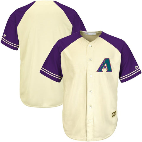 Arizona Diamondbacks Majestic Cool Base Ivory Fashion Team Jersey - Cream/Black