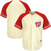 Washington Nationals Majestic Cool Base Ivory Fashion Team Jersey - Cream/Red