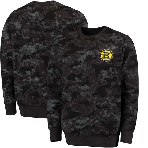 Boston Bruins Rinkside Modern Camo Tactical Sweatshirt - Black