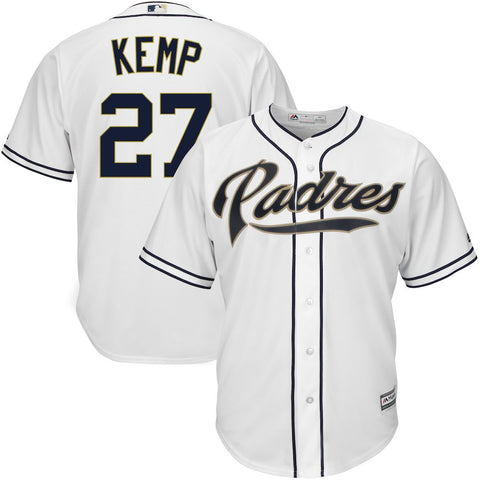 Matt Kemp San Diego Padres Majestic Big & Tall Official Cool Base Player Jersey - White