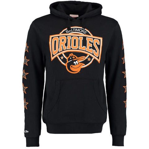 Baltimore Orioles Mitchell & Ness Down to the Wire Hoodie - Black