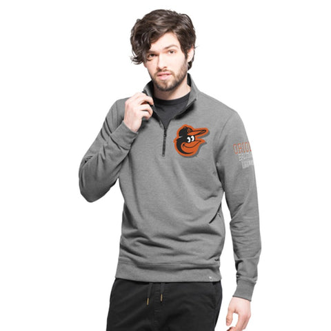 Baltimore Orioles '47 Peak Quarter-Zip Pullover - Gray