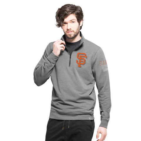 San Francisco Giants '47 Peak Quarter-Zip Pullover - Gray
