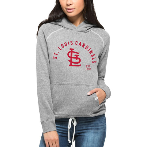 St. Louis Cardinals '47 Women's Stadium Hoodie - Gray