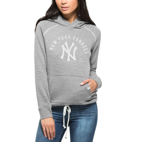 New York Yankees '47 Women's Stadium Hoodie - Gray