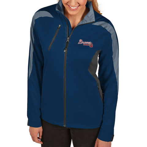 Atlanta Braves Antigua Women's Discover Full-Zip Jacket - Navy