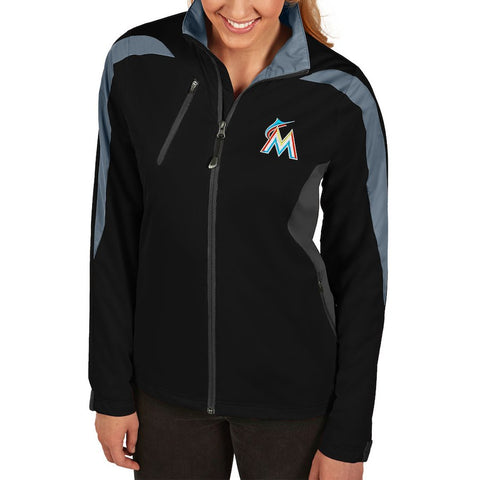 Miami Marlins Antigua Women's Discover Full-Zip Jacket - Black