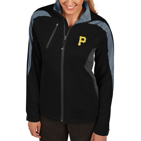 Pittsburgh Pirates Antigua Women's Discover Full-Zip Jacket - Black
