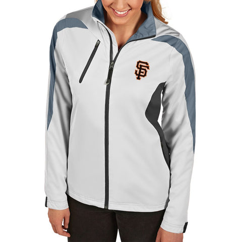 San Francisco Giants Antigua Women's Discover Full-Zip Jacket - White