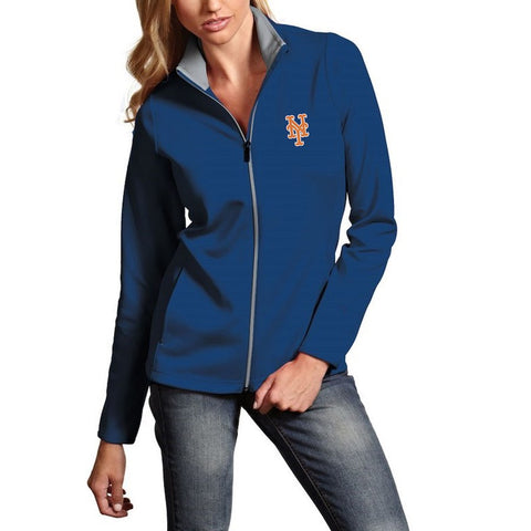 New York Mets Antigua Women's Leader Full-Zip Jacket - Royal