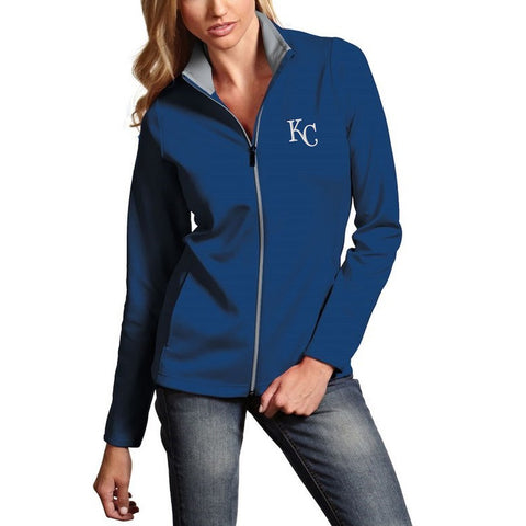 Kansas City Royals Antigua Women's Leader Full-Zip Jacket - Royal