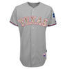 Texas Rangers Majestic Fashion Authentic USMC Team Jersey - Gray