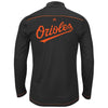 Baltimore Orioles Majestic Big & Tall Ready and Willing Therma Base Quarter-Zip Jacket - Black