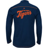 Detroit Tigers Majestic Big & Tall Ready and Willing Therma Base Quarter-Zip Jacket - Navy