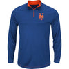 New York Mets Majestic Big & Tall Ready and Willing Therma Base Quarter-Zip Jacket - Royal
