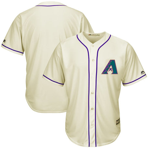 Arizona Diamondbacks Majestic Cool Base Ivory Fashion Team Jersey - Cream