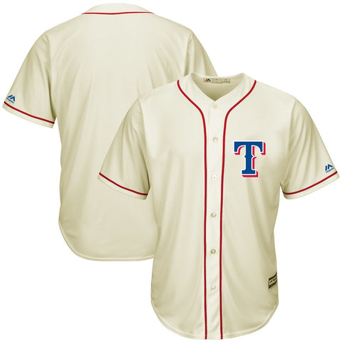Texas Rangers Majestic Cool Base Ivory Fashion Team Jersey - Cream