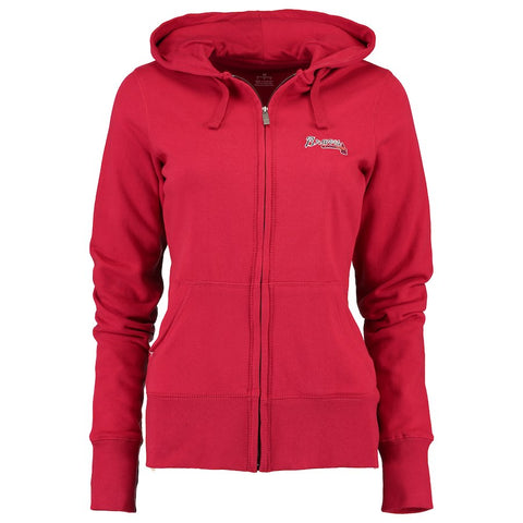 Atlanta Braves Antigua Women's Signature Full-Zip Hoodie - Red