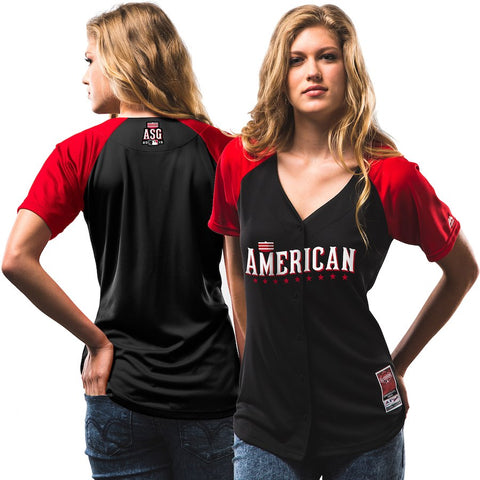 Majestic Women's All-Star American League 2015 MLB All-Star Game Batting Practice Cool Base Jersey - Black