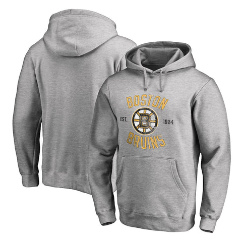 Boston Bruins Heritage Pullover Hoodie - Ash
