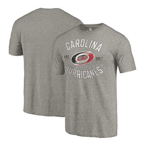 Carolina Hurricanes Heritage Tri-Blend T-Shirt - Ash