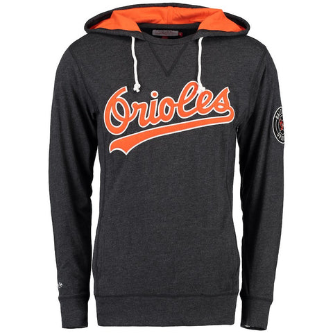 Baltimore Orioles Mitchell & Ness Away Team Hoodie - Black