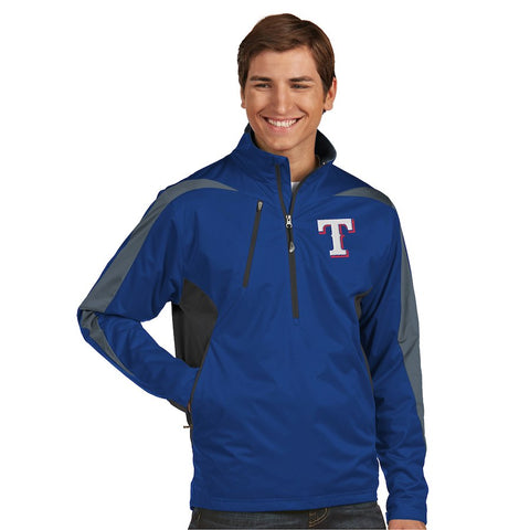 Texas Rangers Antigua Discover Half-Zip Jacket