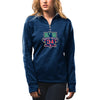 David Ortiz Boston Red Sox Majestic Women's Retirement Logo Streak Fleece Quarter-Zip Jacket - Navy