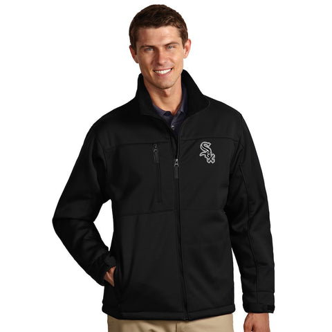 Chicago White Sox Antigua Traverse Full-Zip Jacket - Black